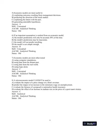 Test Bank for Managerial Economics And Strategy, 3rd Edition - Page 8 preview image