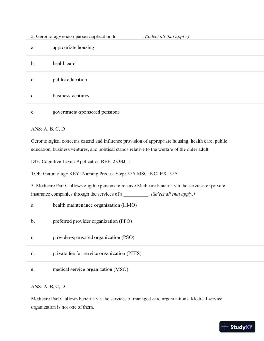 Test Bank For Basic Geriatric Nursing, 5e (Wold, Basic Geriatric Nursing), 5th Edition, page 14