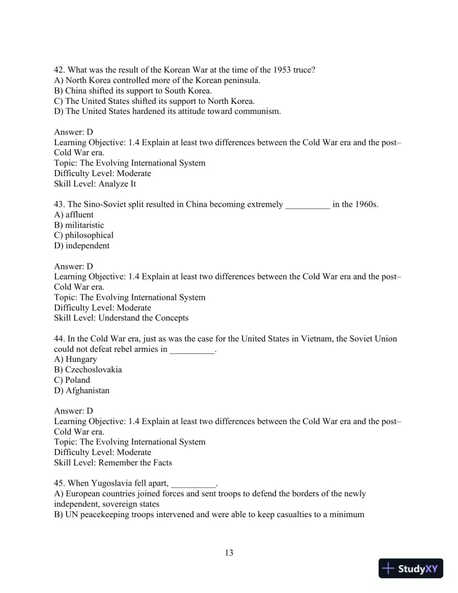 Test Bank for International Relations, Brief Edition, 8th Edition, page 16