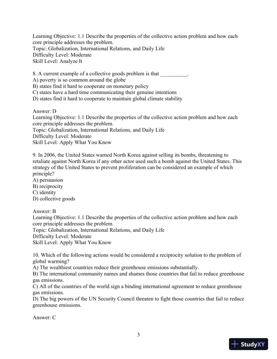 Test Bank for International Relations, Brief Edition, 8th Edition, page 6