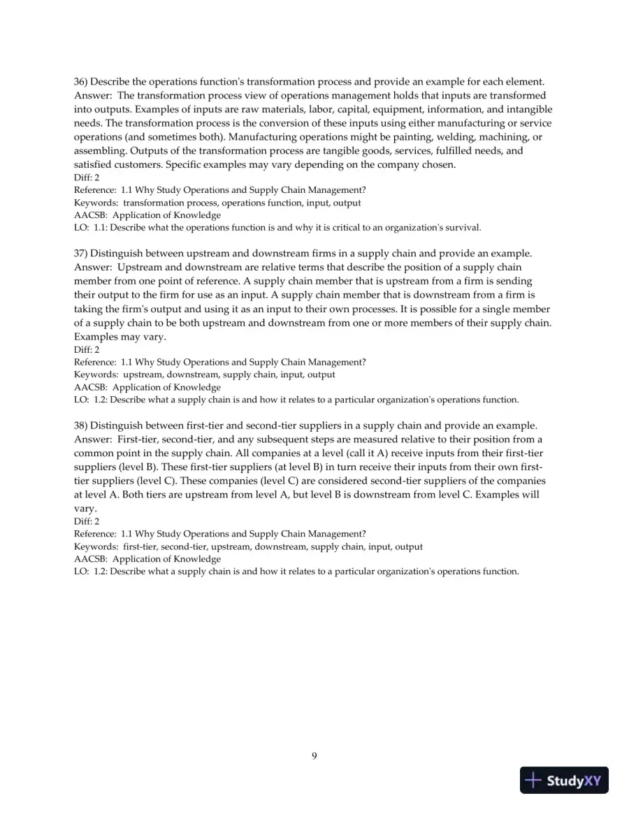 Test Bank for Introduction to Operations and Supply Chain Management, 5th Edition, page 11