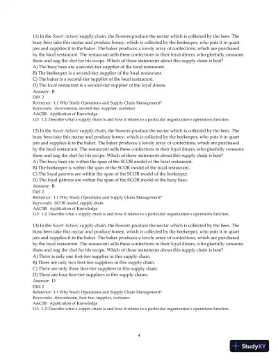 Test Bank for Introduction to Operations and Supply Chain Management, 5th Edition - Page 6 preview image