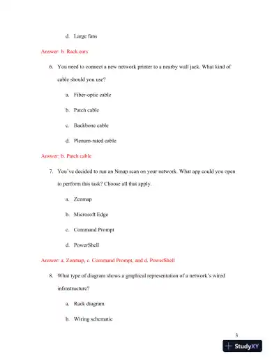 Network+ Guide To Networks, 8th Edition Solution Manual - Page 10 preview image