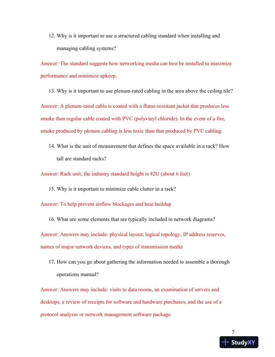 Network+ Guide To Networks, 8th Edition Solution Manual, page 12