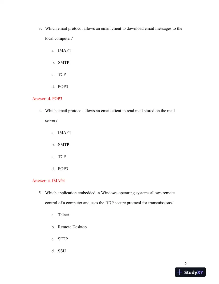Network+ Guide To Networks, 8th Edition Solution Manual, page 3