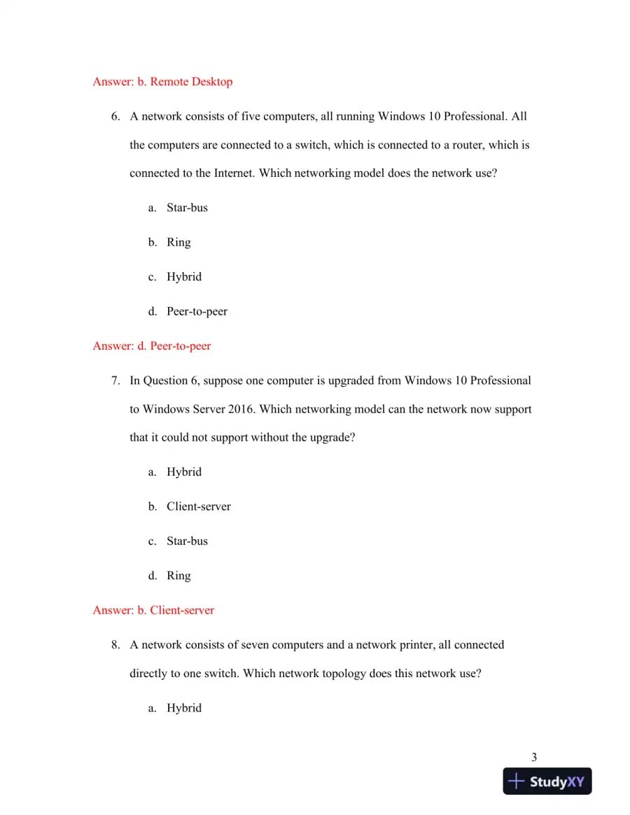 Network+ Guide To Networks, 8th Edition Solution Manual, page 4