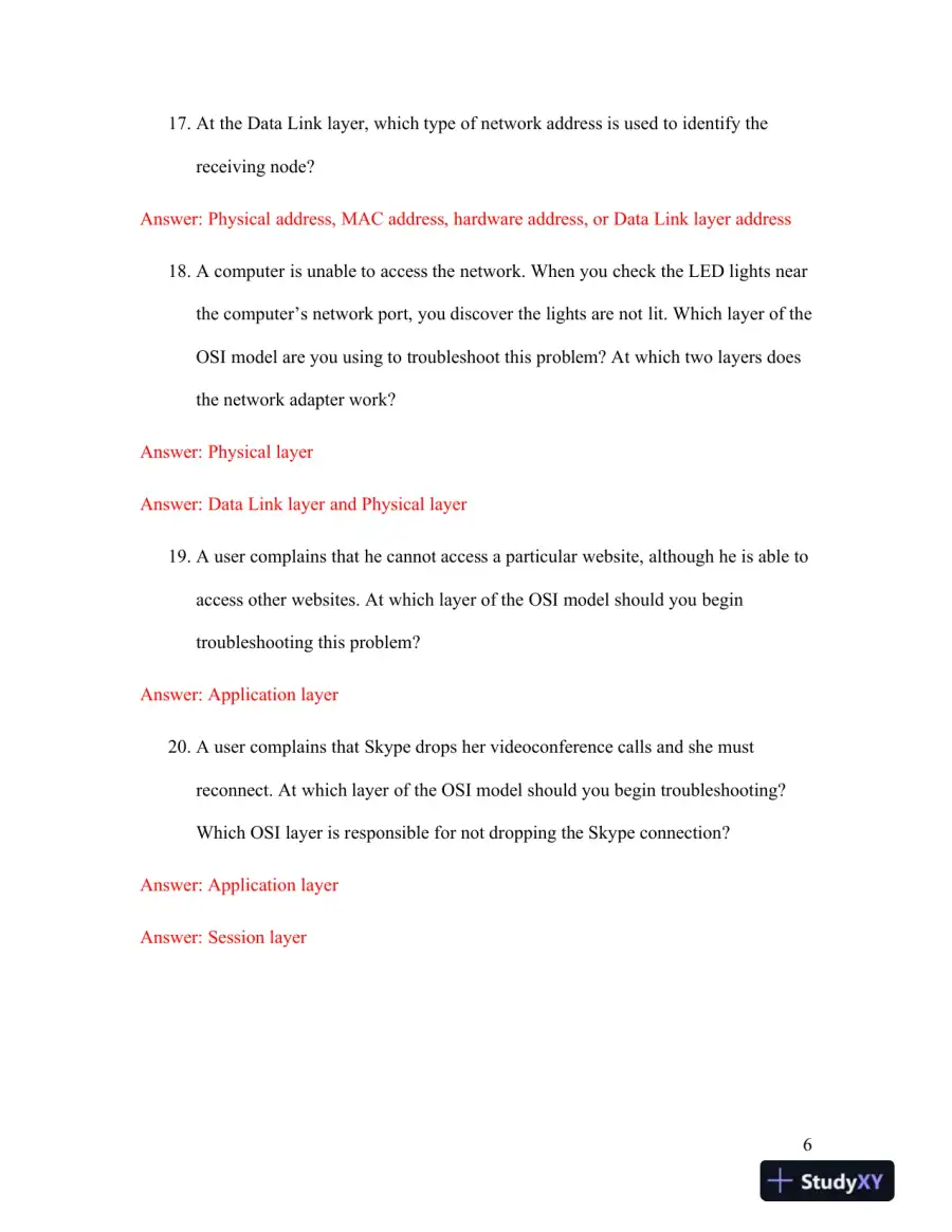 Network+ Guide To Networks, 8th Edition Solution Manual, page 7