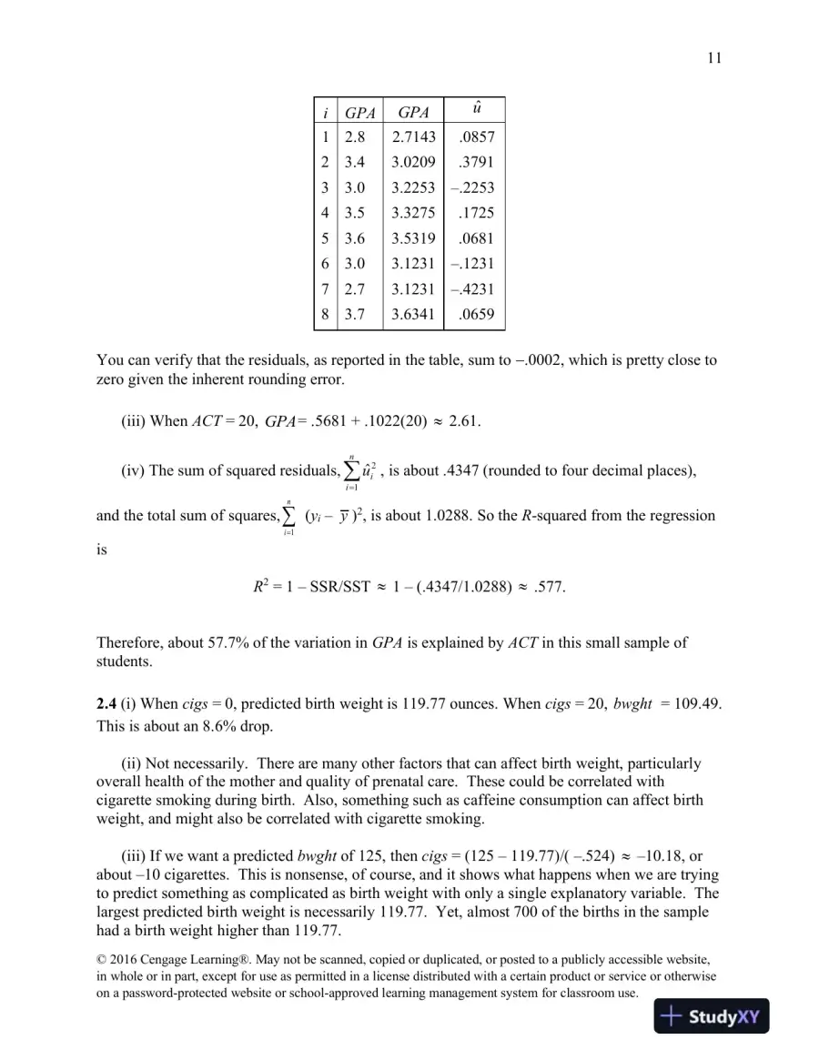 Class Notes for Introductory Econometrics: A Modern Approach , 7th Edition, page 12