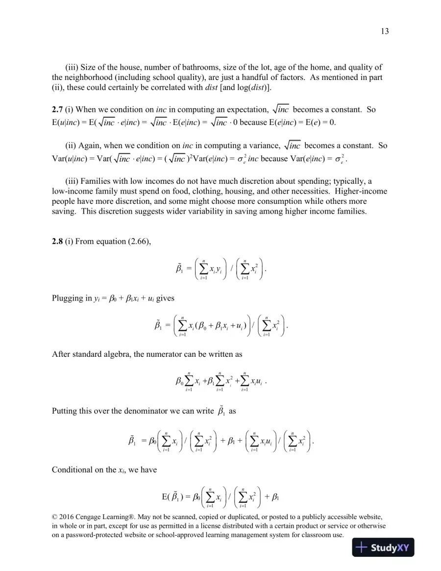 Class Notes for Introductory Econometrics: A Modern Approach , 7th Edition, page 14