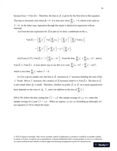 Class Notes for Introductory Econometrics: A Modern Approach , 7th Edition - Page 15 preview image