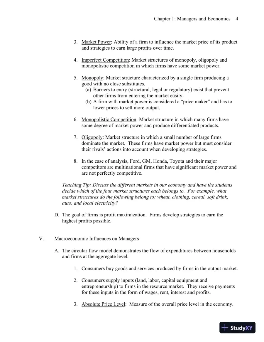 Class Notes for Economics for Managers, 3rd Edition, page 5