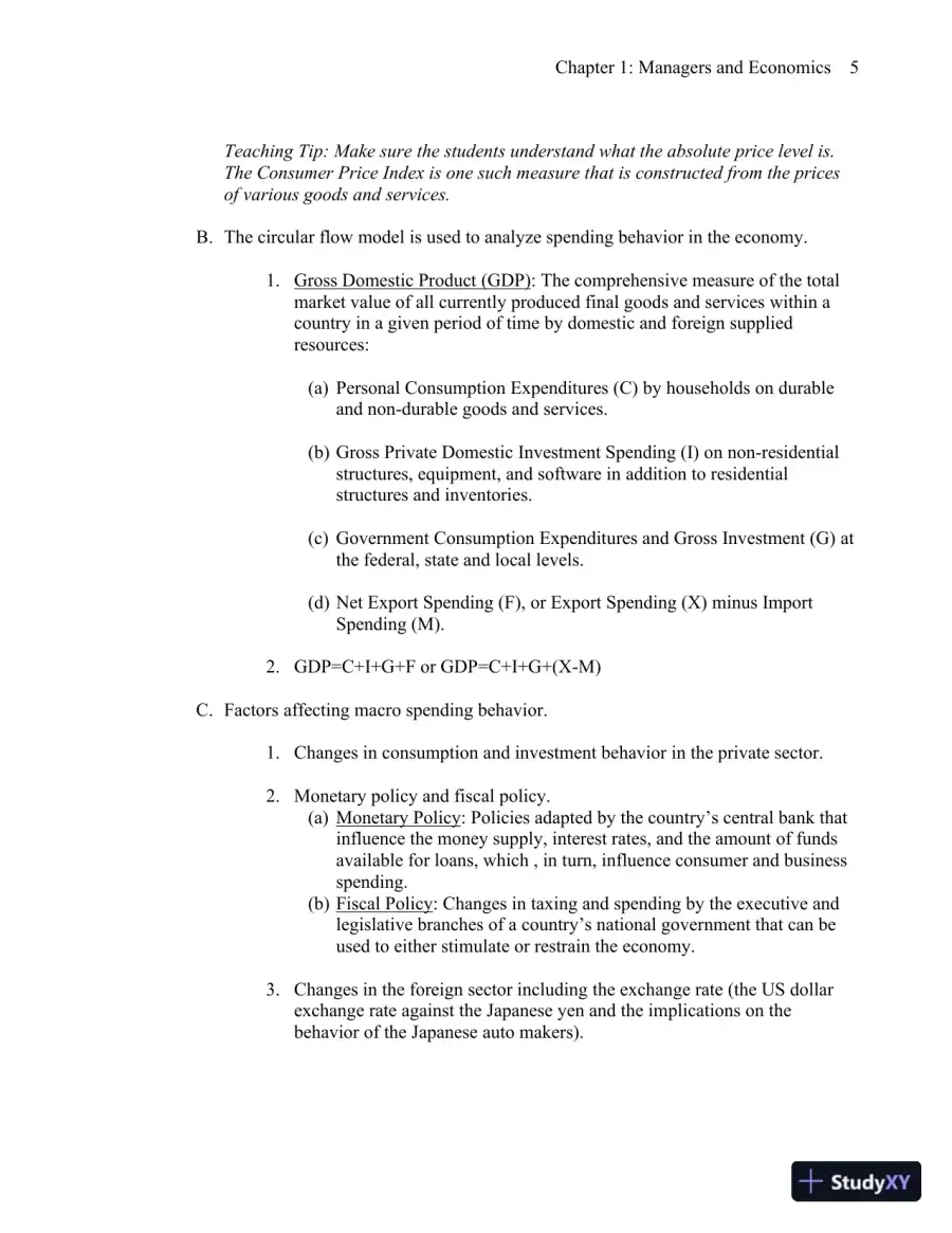 Class Notes for Economics for Managers, 3rd Edition, page 6