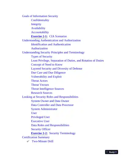 CompTIA Security+ SY0-601 Exam Certification Bundle, 4th Edition (2021) - Page 23 preview image