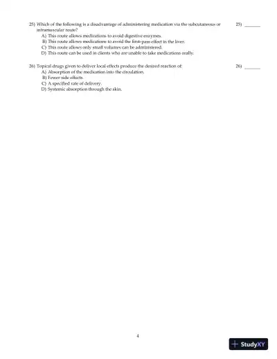 Test Bank For Core Concepts in Pharmacology, 3rd Edition - Page 14 preview image