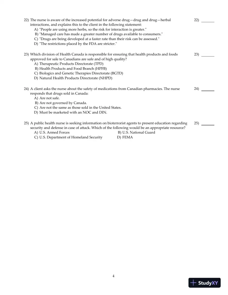 Test Bank For Core Concepts in Pharmacology, 3rd Edition, page 5