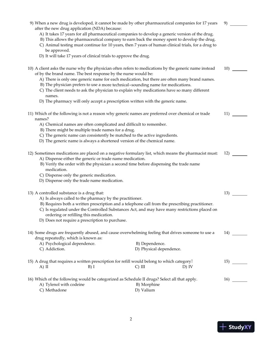 Test Bank For Core Concepts in Pharmacology, 3rd Edition, page 8