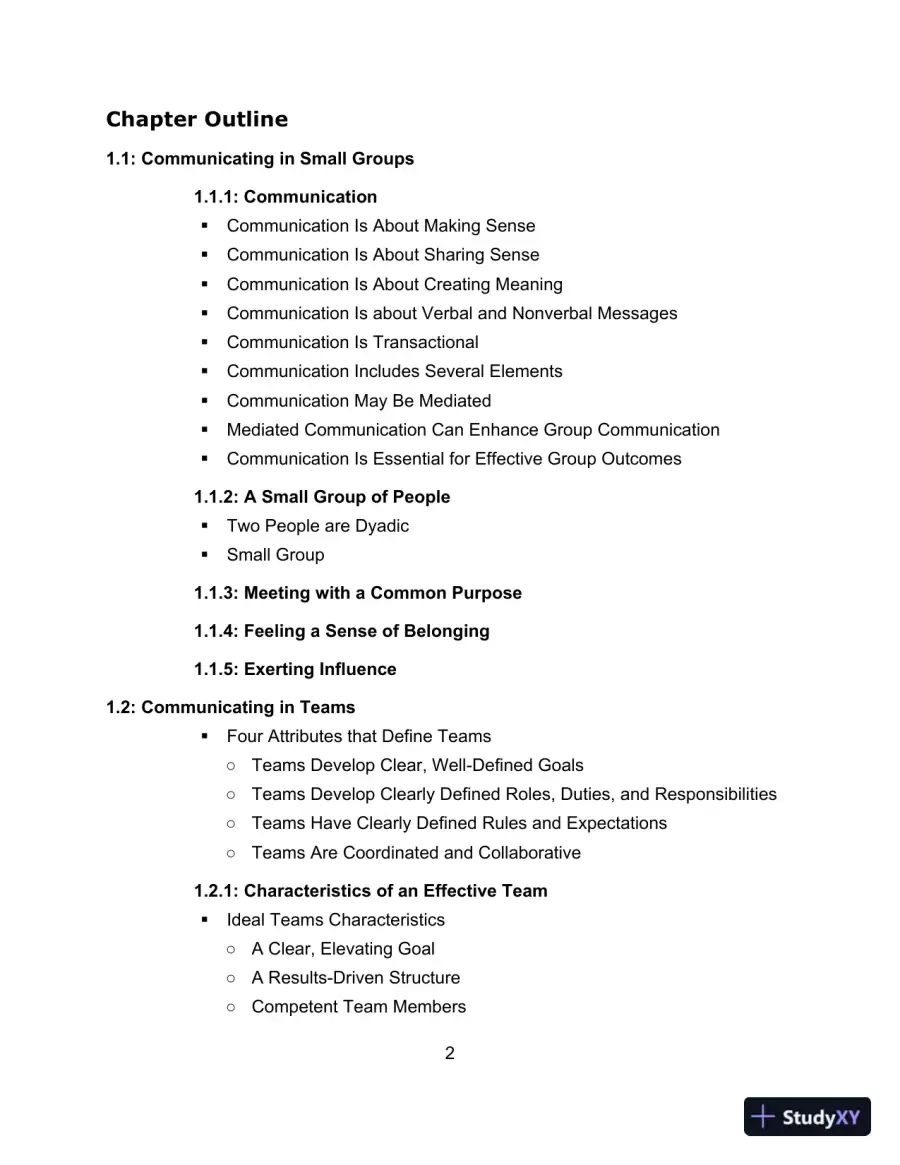 Communicating in Small Groups: Principles and Practices, 12th Edition Test Bank, page 3