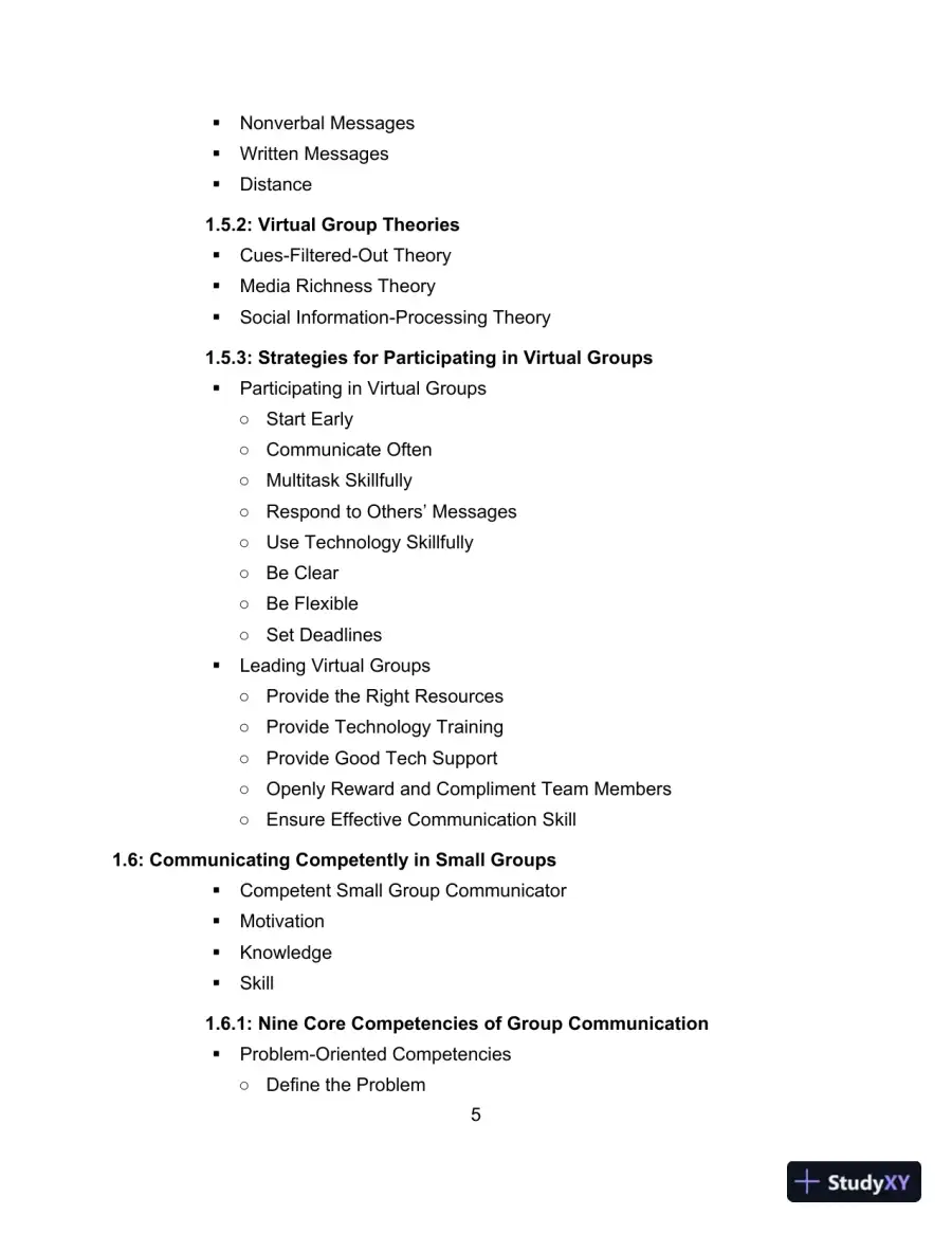 Communicating in Small Groups: Principles and Practices, 12th Edition Test Bank, page 6