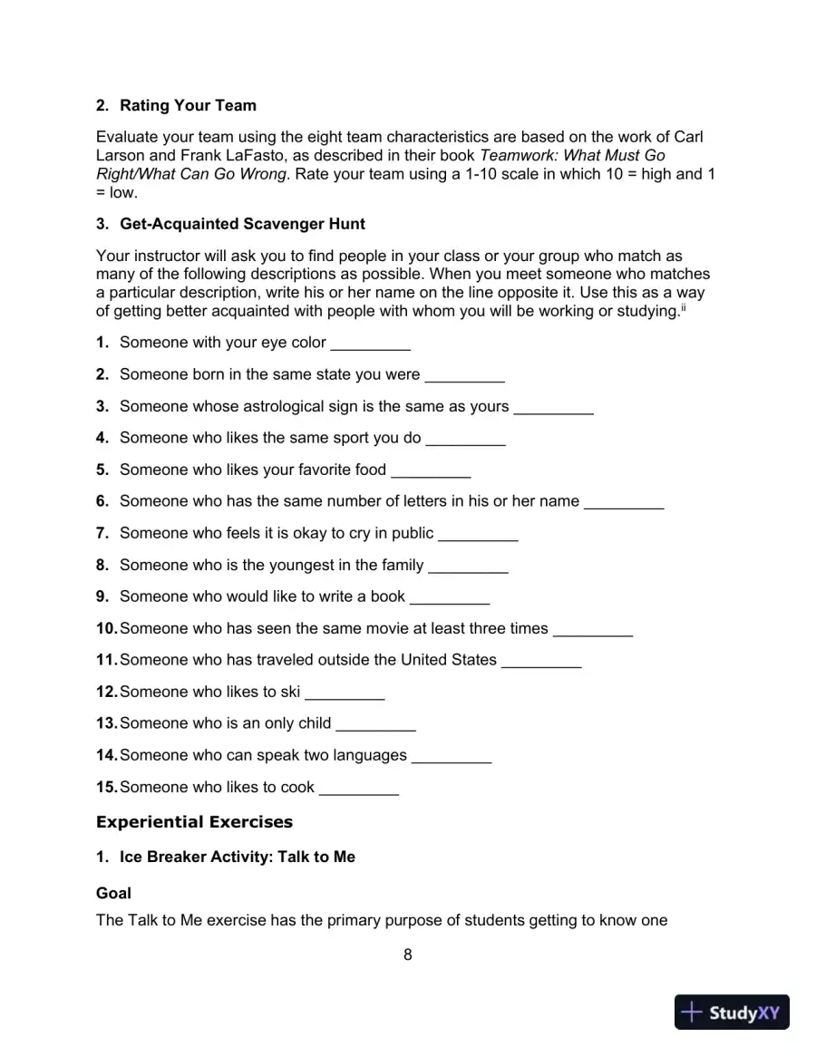 Communicating in Small Groups: Principles and Practices, 12th Edition Test Bank, page 9