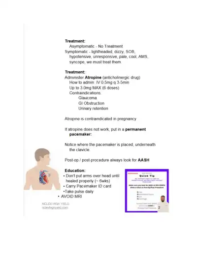 Understanding EKG Rhythms and Pacemaker Care NCLEX - Page 2 preview image