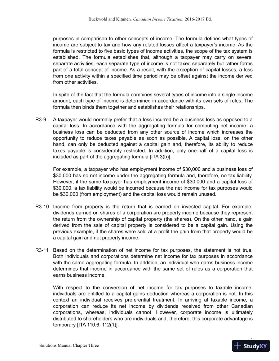 Canadian Income Taxation 2016/2017 Edition Solution Manual, page 14
