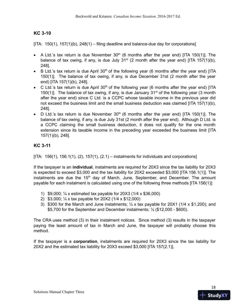 Canadian Income Taxation 2016/2017 Edition Solution Manual, page 24