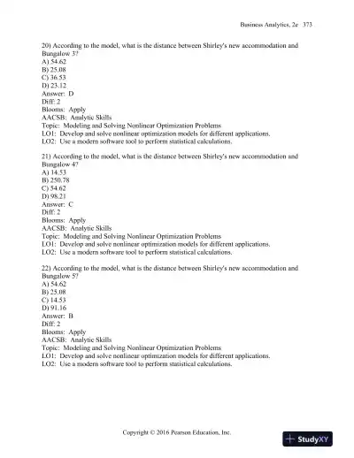 Business Analytics, 2nd Edition Test Bank - Page 10 preview image