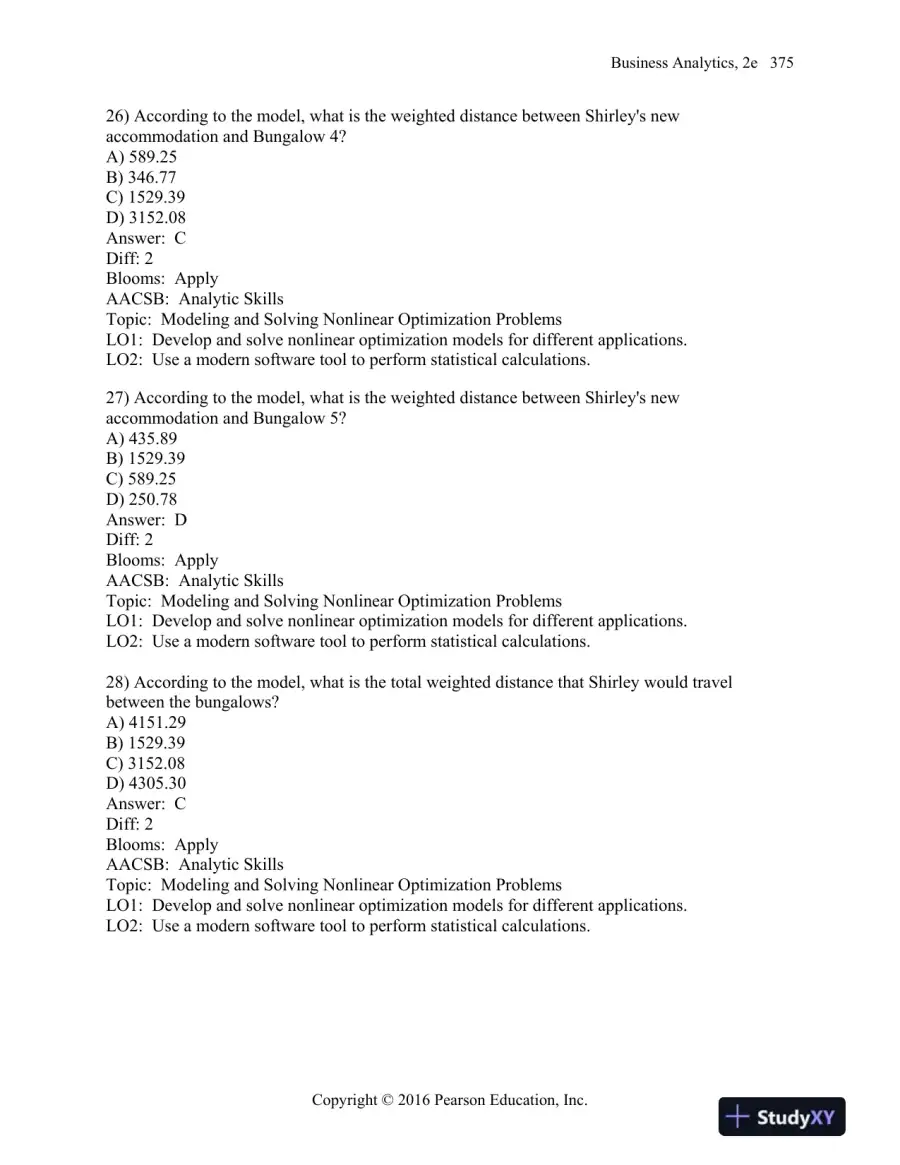 Business Analytics, 2nd Edition Test Bank, page 12