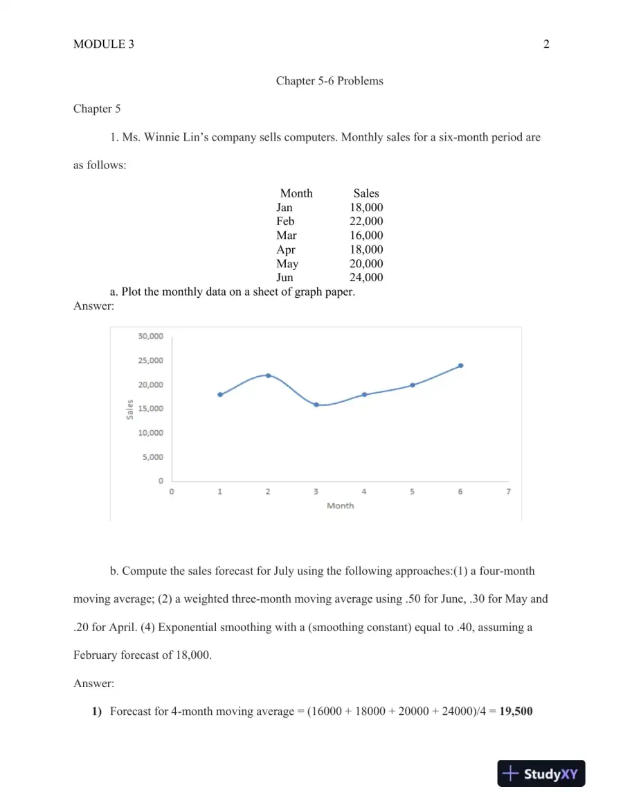 Forecasting and Production Planning Module 3, page 3