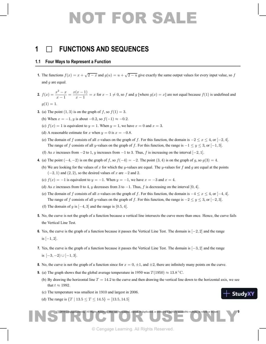Test Bank for Biocalculus: Calculus for Life Sciences, 1st Edition, page 10