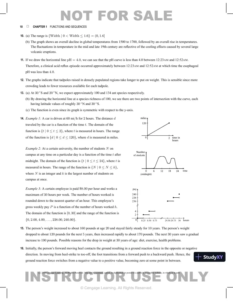 Test Bank for Biocalculus: Calculus for Life Sciences, 1st Edition, page 11