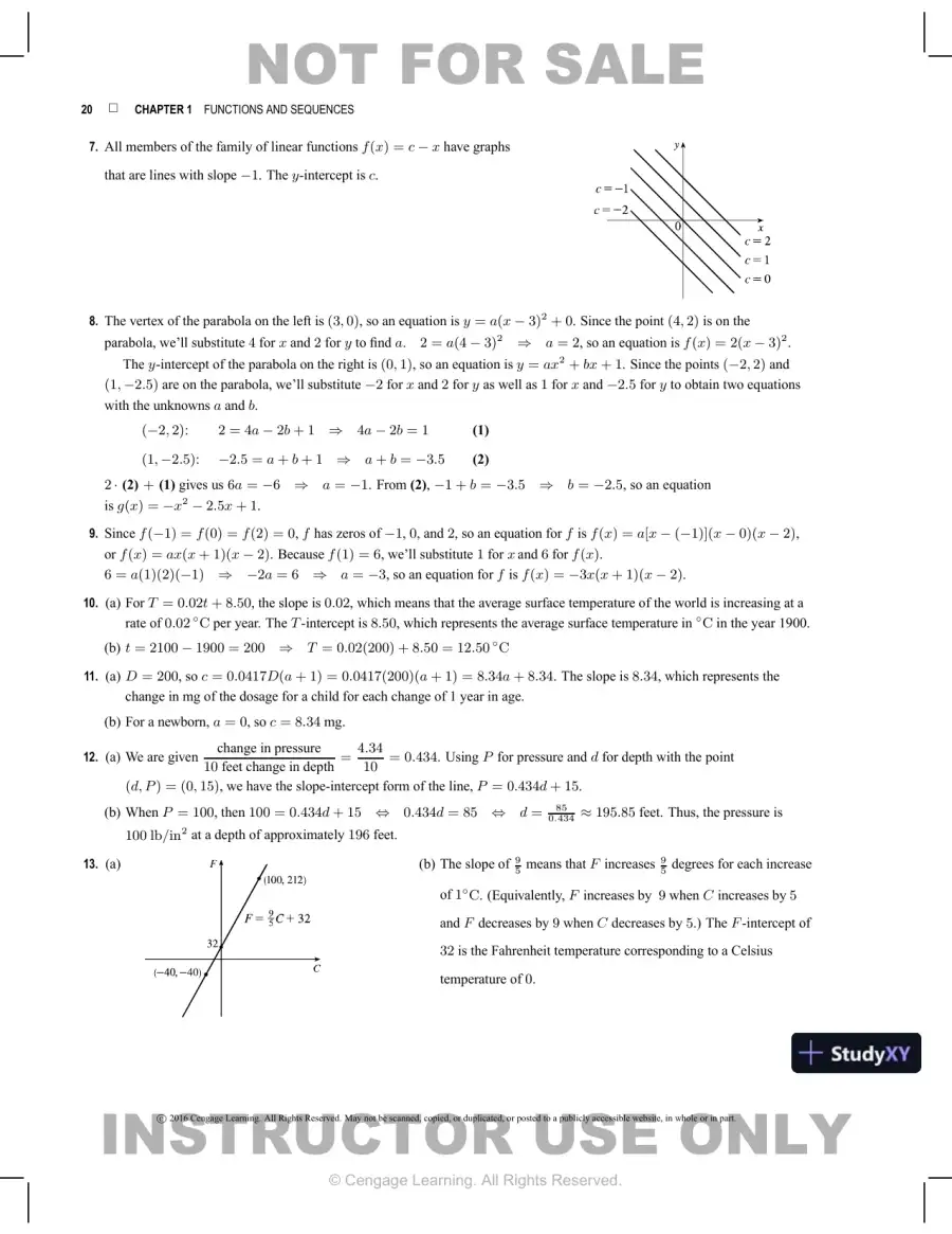 Test Bank for Biocalculus: Calculus for Life Sciences, 1st Edition, page 21