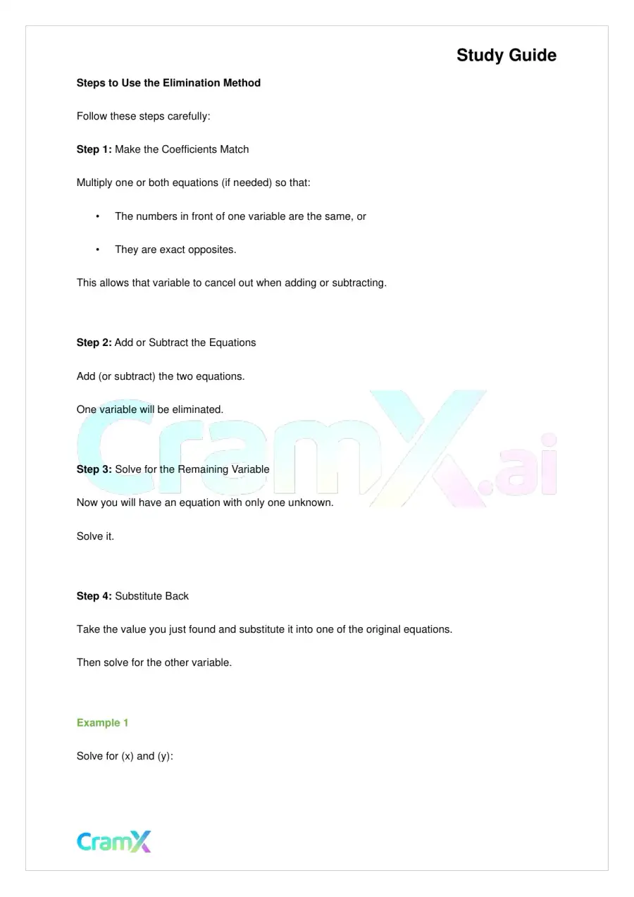 Algebra I – Equations with Two Variables, page 2
