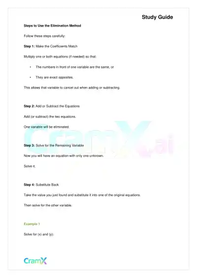 Algebra I – Equations with Two Variables - Page 2 preview image
