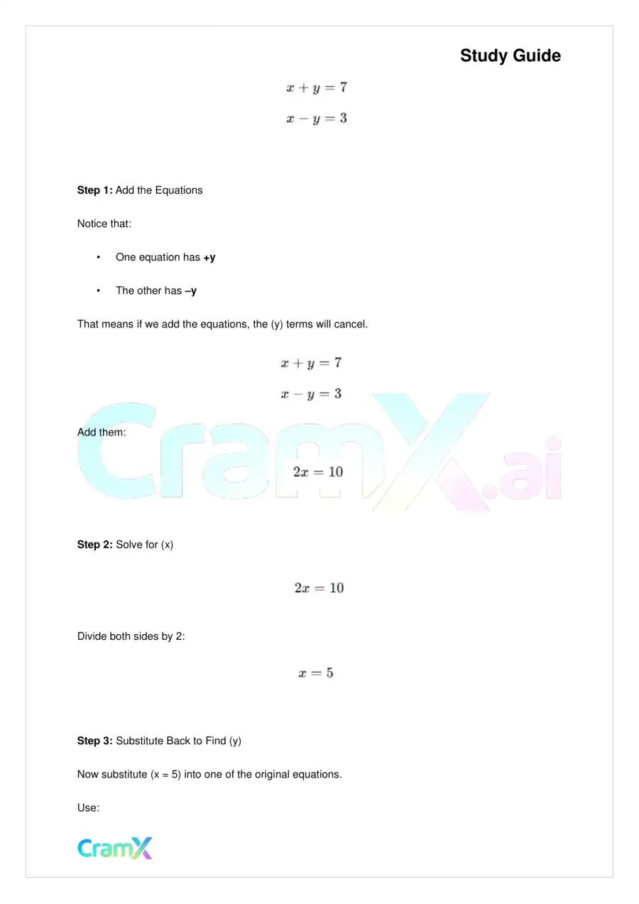 Algebra I – Equations with Two Variables, page 3