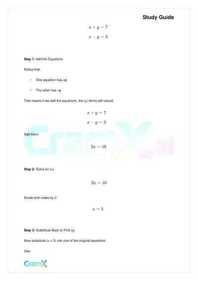 Algebra I – Equations with Two Variables - Page 3 preview image