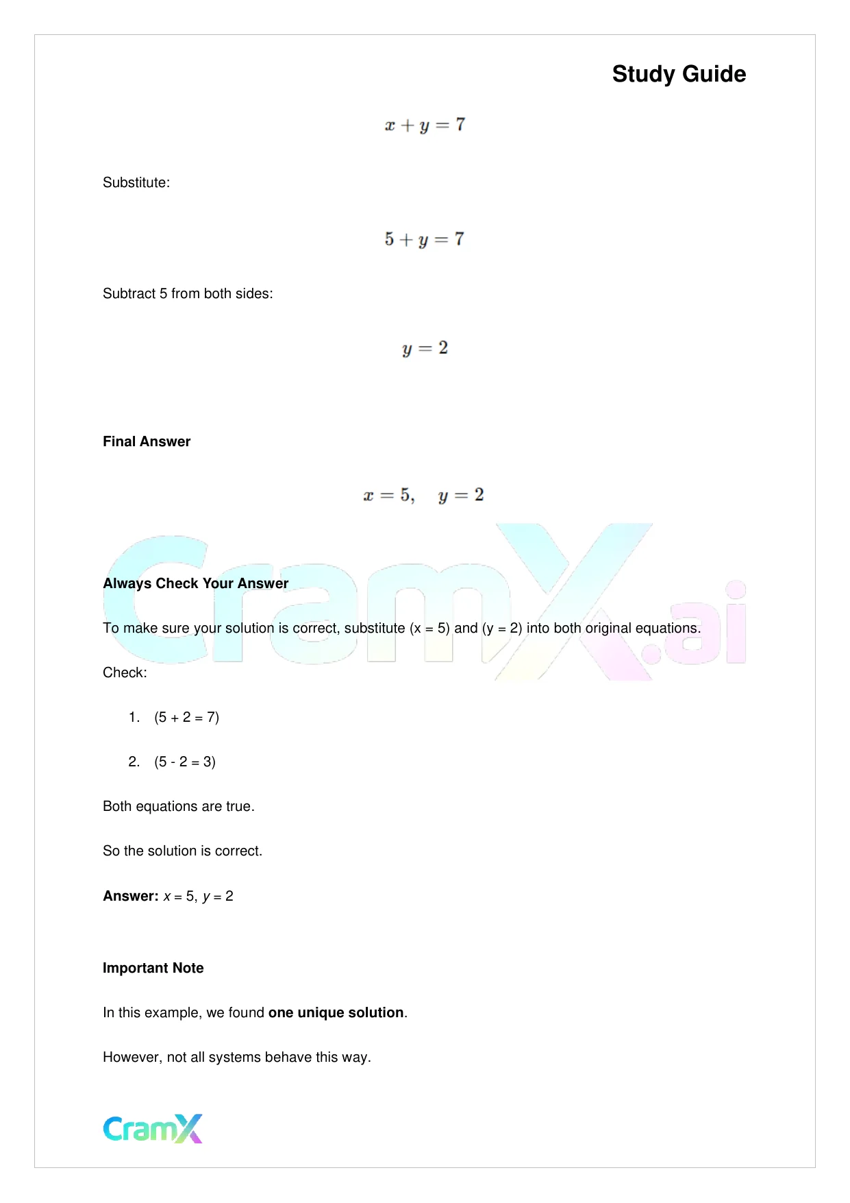 Algebra I – Equations with Two Variables - Page 4 preview image