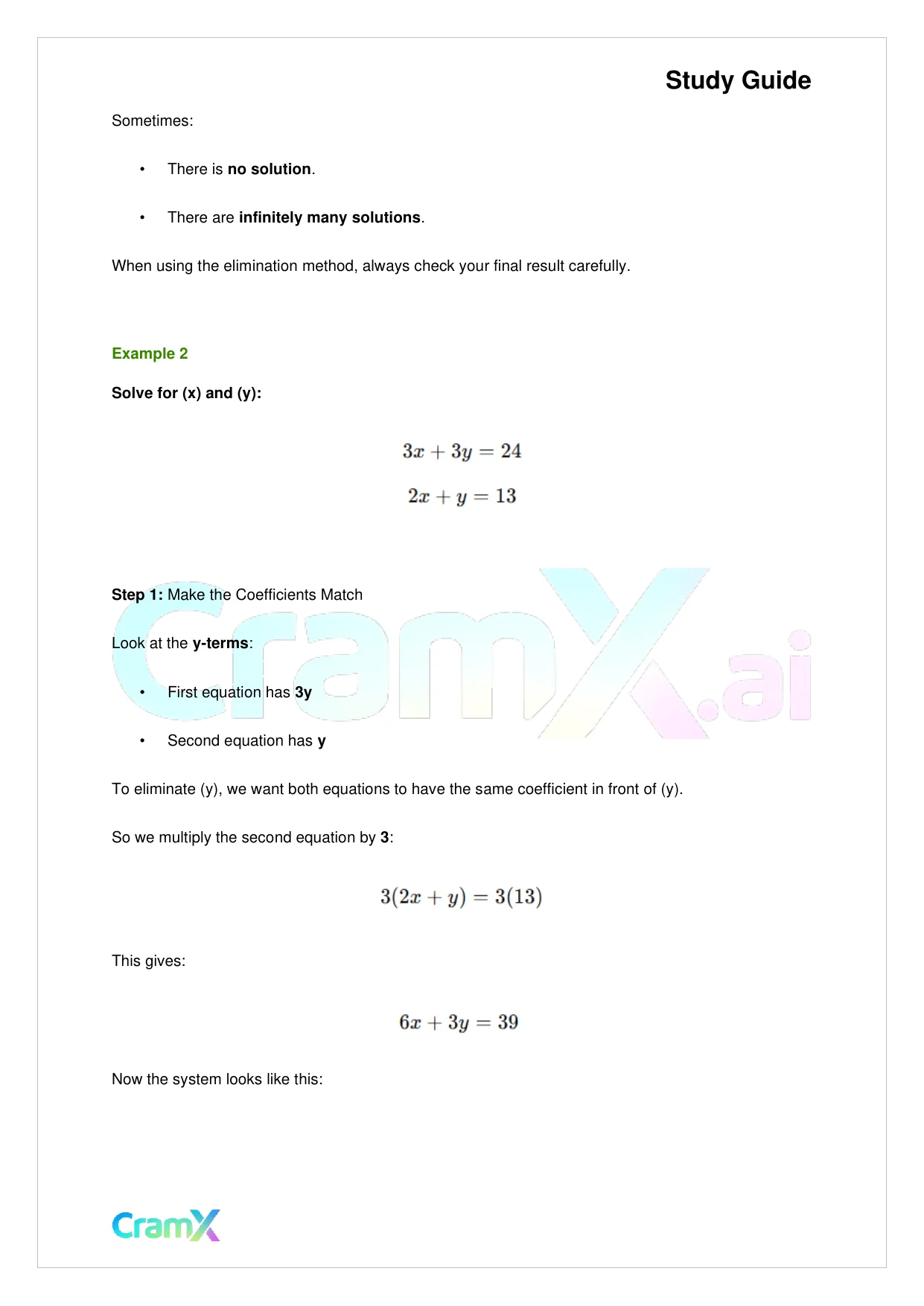 Algebra I – Equations with Two Variables - Page 5 preview image