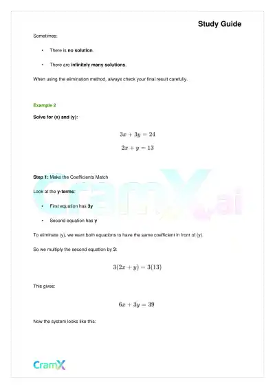 Algebra I – Equations with Two Variables - Page 5 preview image