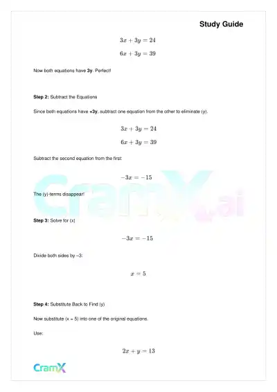 Algebra I – Equations with Two Variables - Page 6 preview image