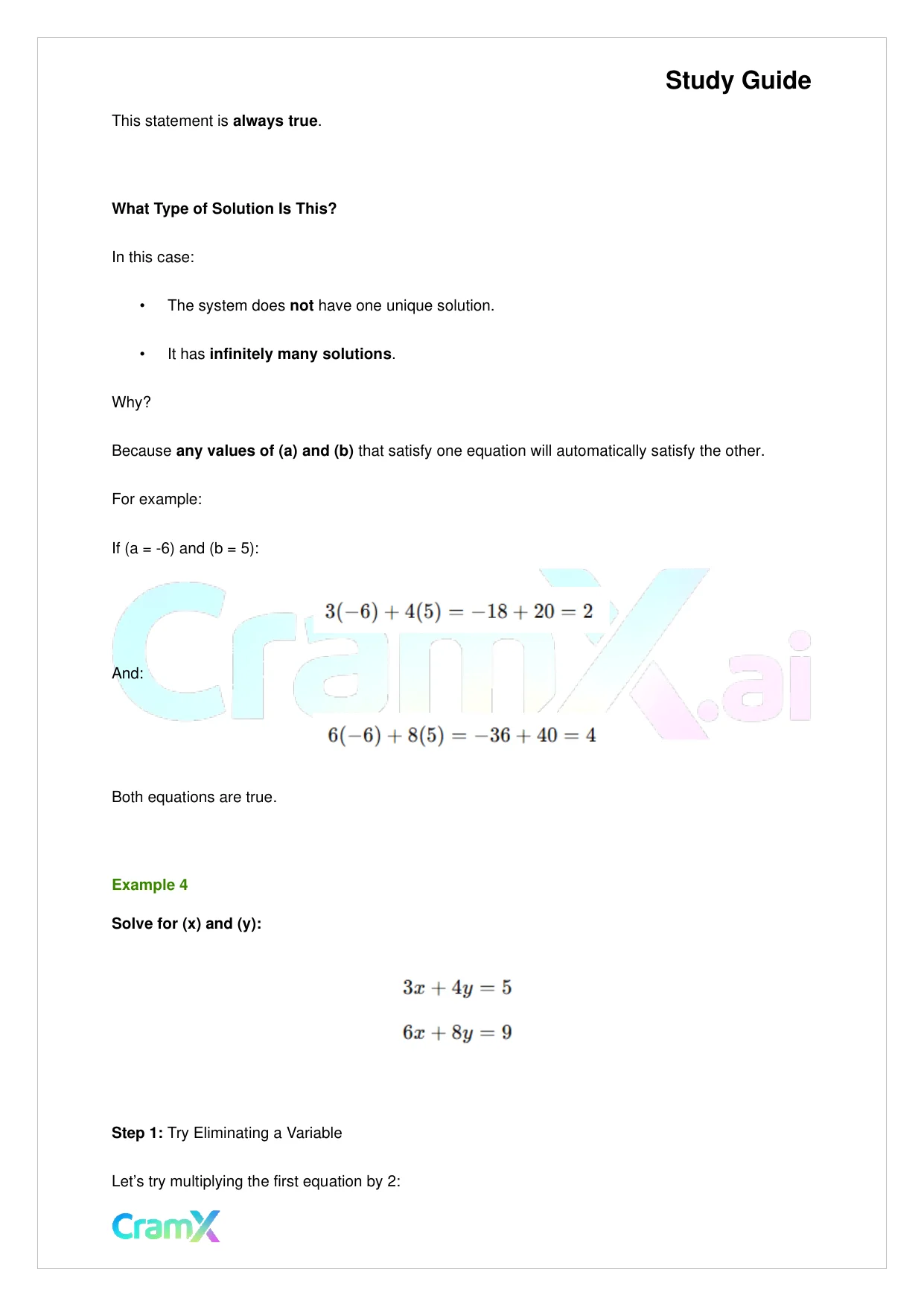Algebra I – Equations with Two Variables - Page 9 preview image