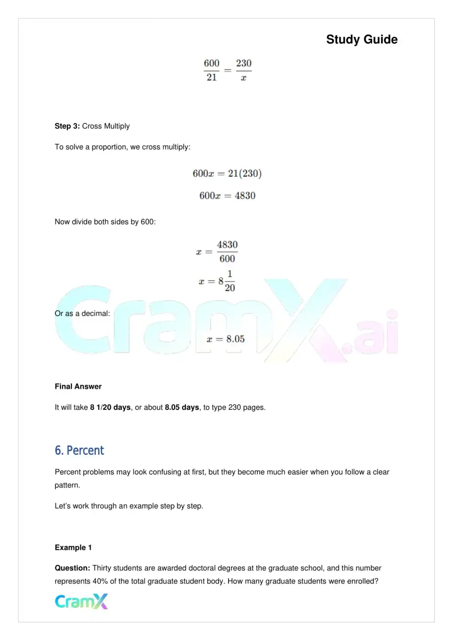 Algebra I – Word Problems, page 10