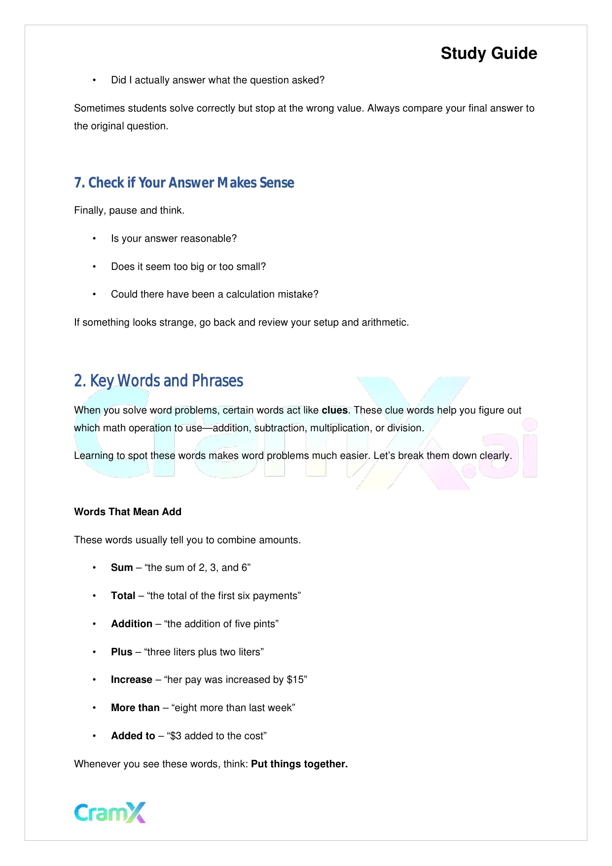 Algebra I – Word Problems - Page 3 preview image