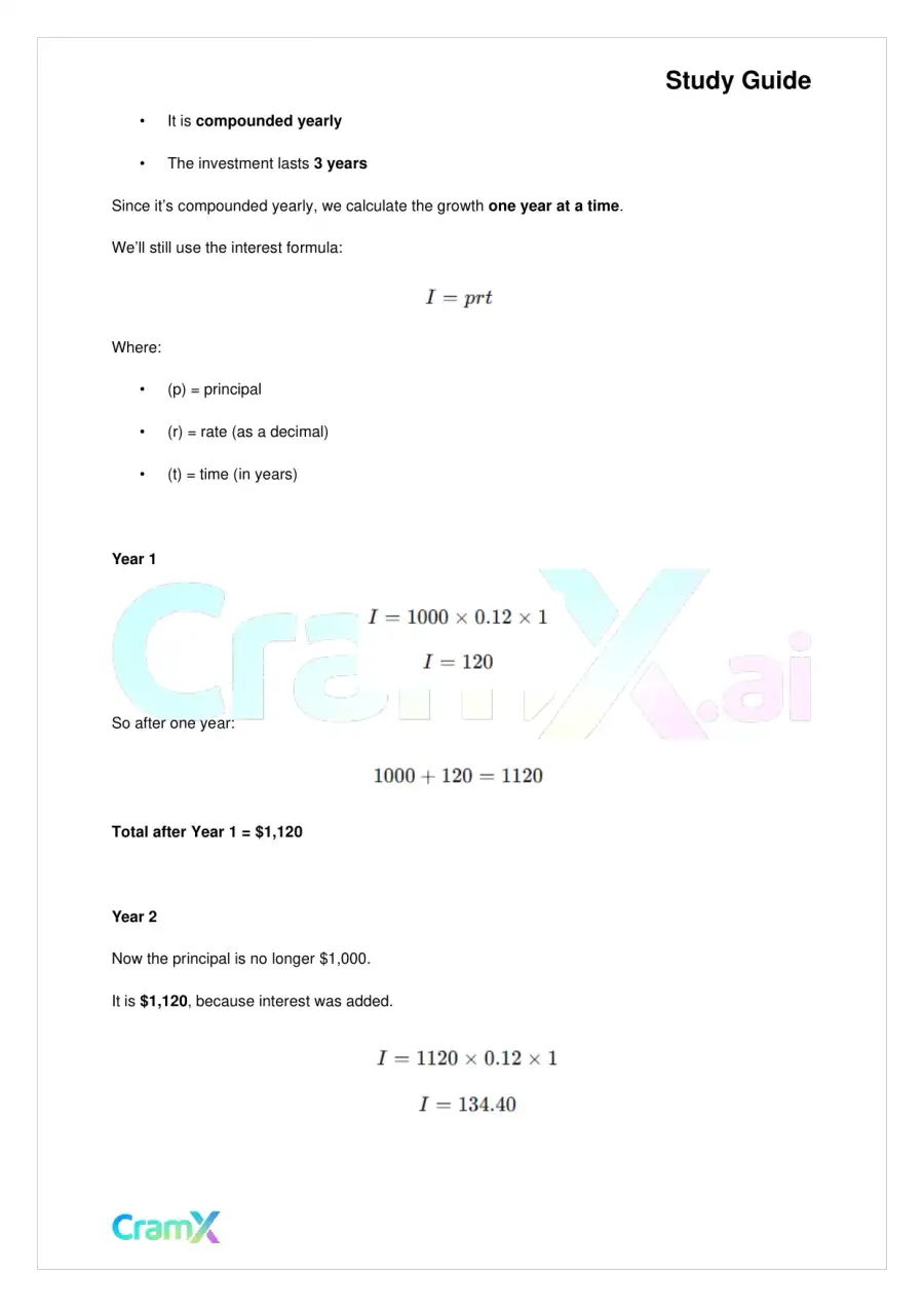 Algebra I – Word Problems, page 7