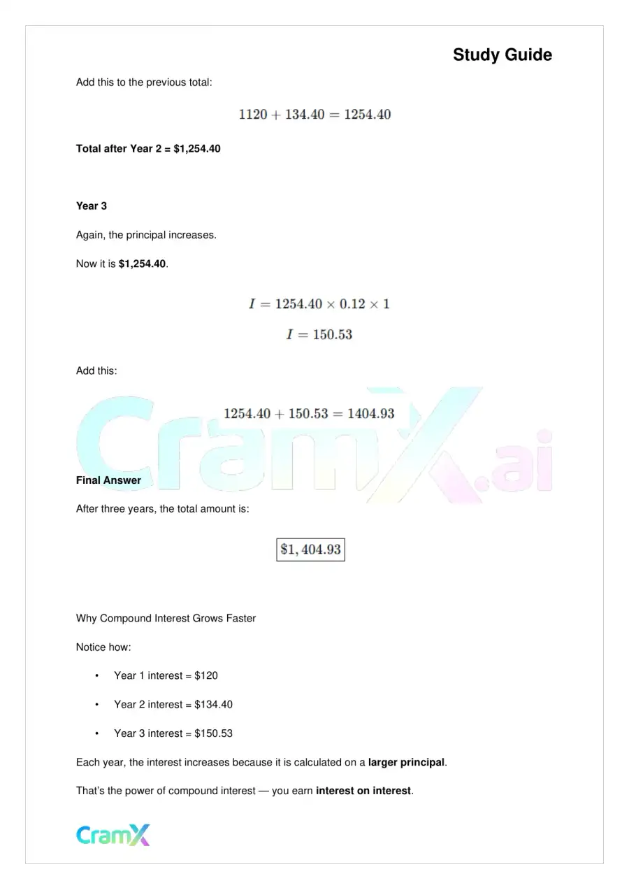 Algebra I – Word Problems, page 8