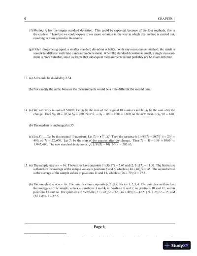 Solution Manual For Statistics For Engineers And Scientists, 4th Edition - Page 9 preview image