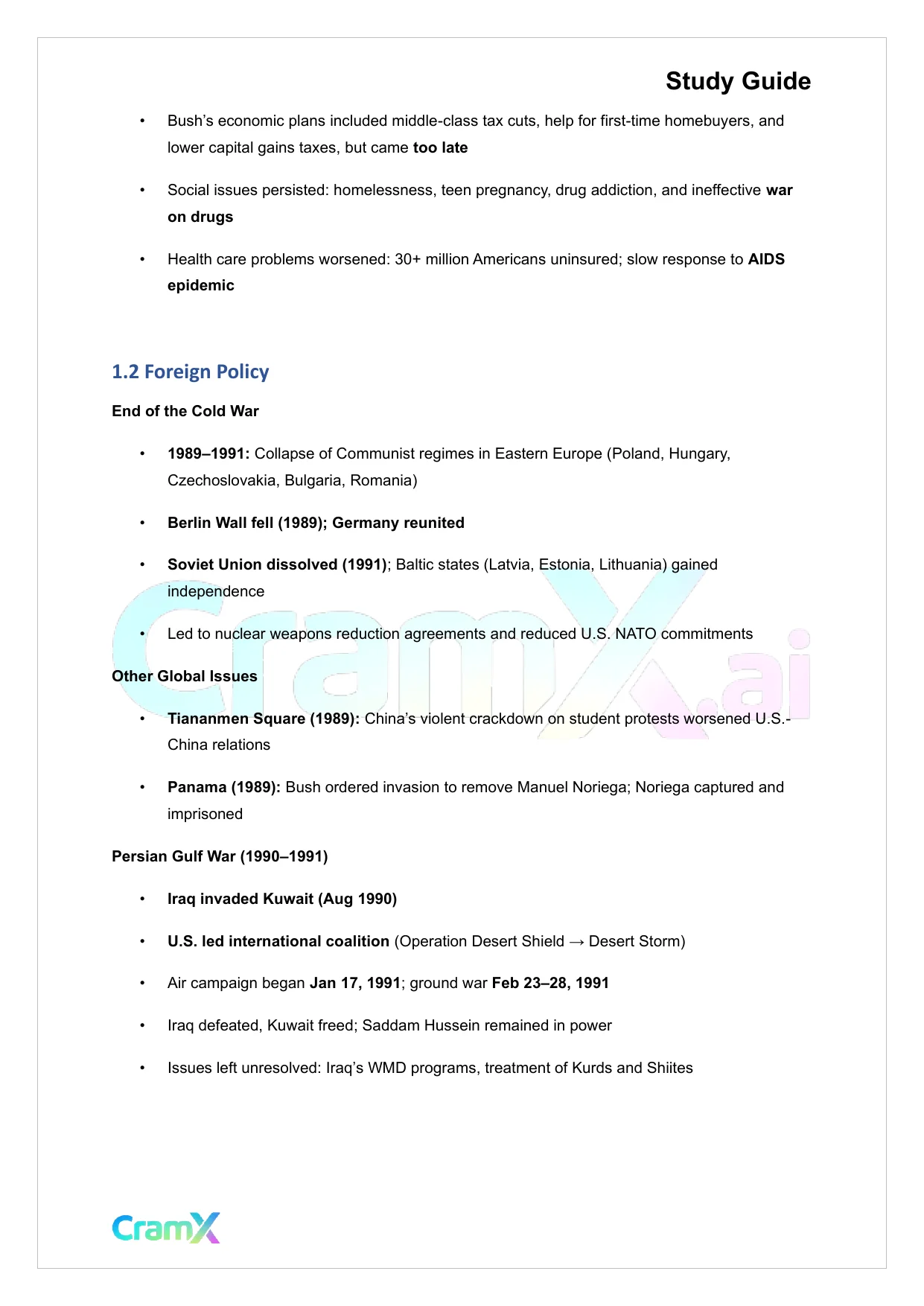 U.S. History II - The United States Since 1980 - Page 2 preview image