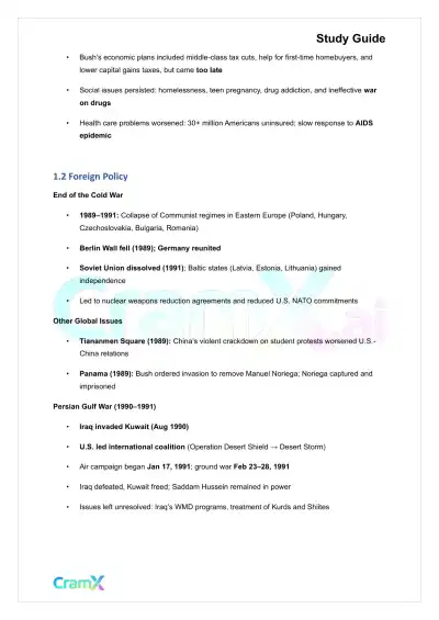 U.S. History II - The United States Since 1980 - Page 2 preview image