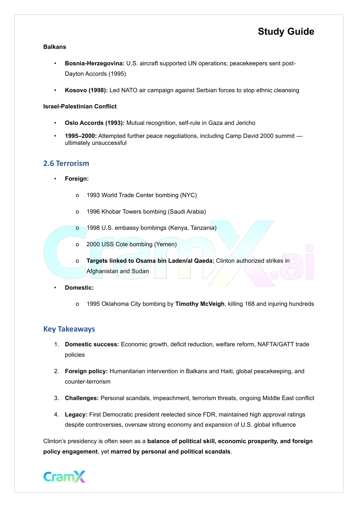 U.S. History II - The United States Since 1980 - Page 5 preview image