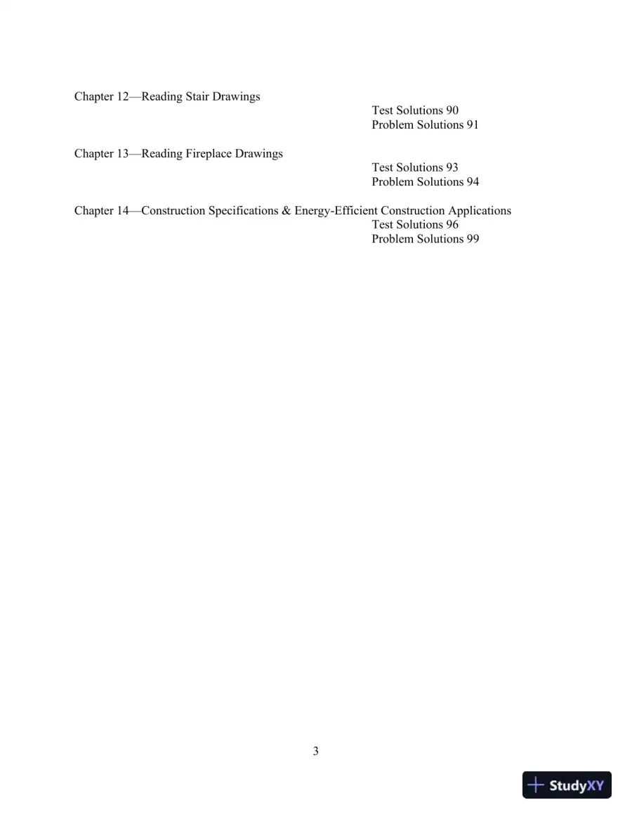 Print Reading for Architecture and Construction Technology 3rd Edition Solution Manual, page 4